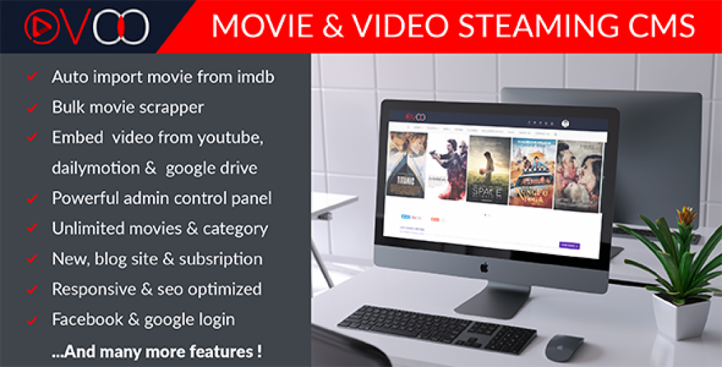 OVOO-Movie & Video Steaming CMS Video İzletme Canlı Yayın Scripti