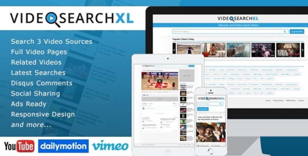 VideoSearchXL v1.4 Video Arma Motoru Scripti - Multi Source Video Search En...