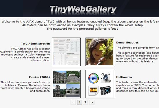 TinyWebGallery-php-free-image-gallery