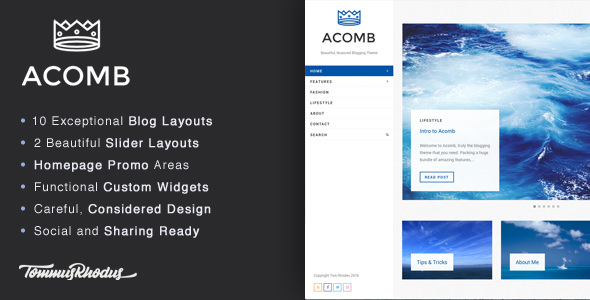 Acomb v1.0.5 – WordPress Blog Teması
