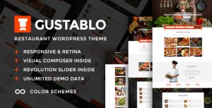 Gustablo v1.0 – Restaurant Ve Cafe Responsive WordPress Tema