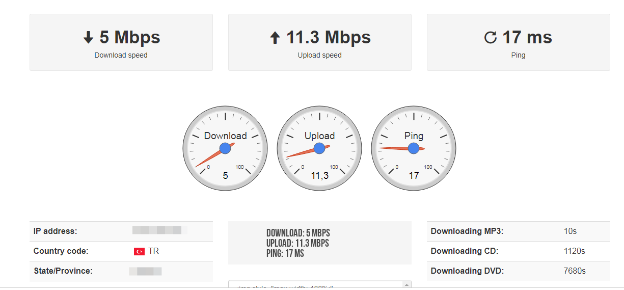 İnternet Hızı Ölçme Scripti