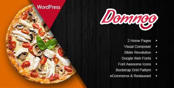 Domnoo 1.2.0 – WordPress Pizza Restaurant Teması İndir