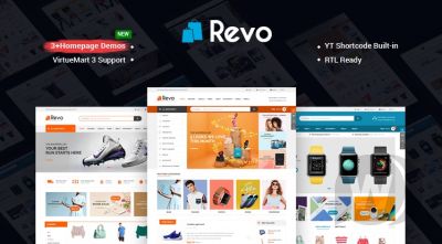 Revo v3.9.0 Ücretsiz Joomla Alışveriş Teması İndir